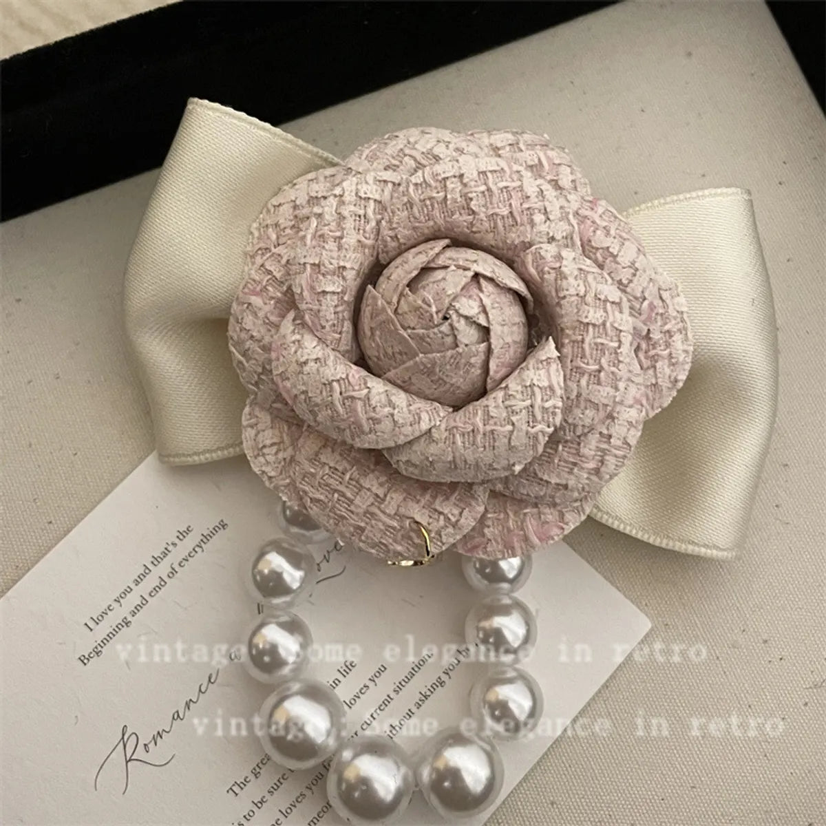 Elegant Flower Imitation Pearl Plating Women'S Brooches