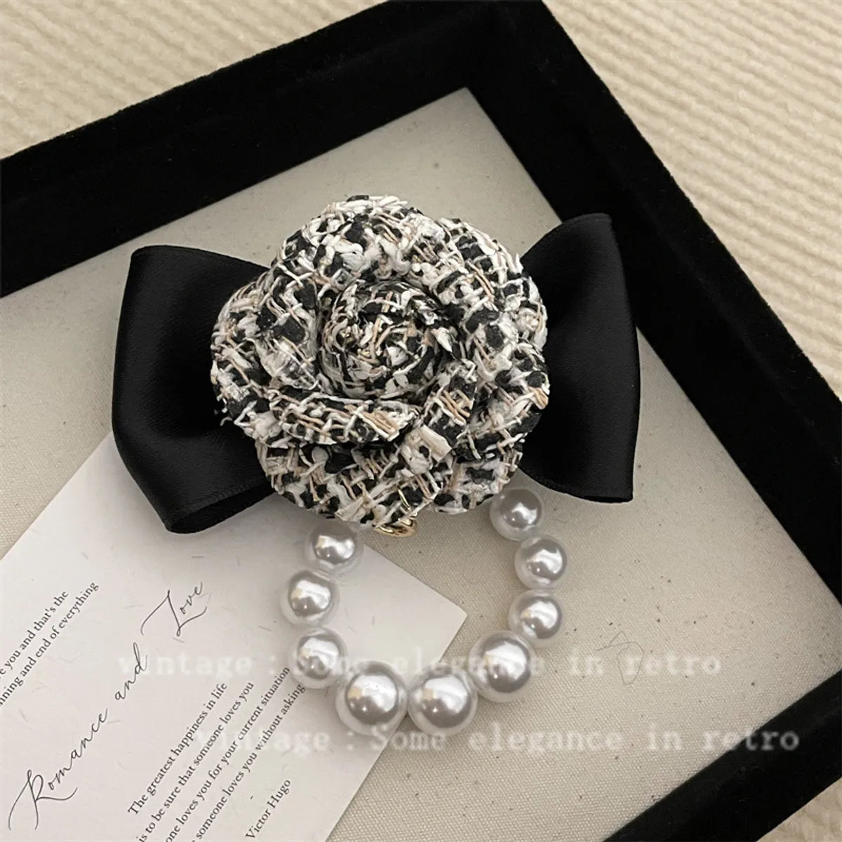 Elegant Flower Imitation Pearl Plating Women'S Brooches