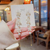 Elegant Flower Pearl Copper Earrings For Women