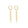 Elegant Formal Artistic Pearl Grain 304 Stainless Steel Synthetic Resin 18K Gold Plated Women'S Jewelry Set