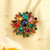 Elegant Geometric Alloy Inlay Gem Rhinestones Women'S Brooches 1 Piece