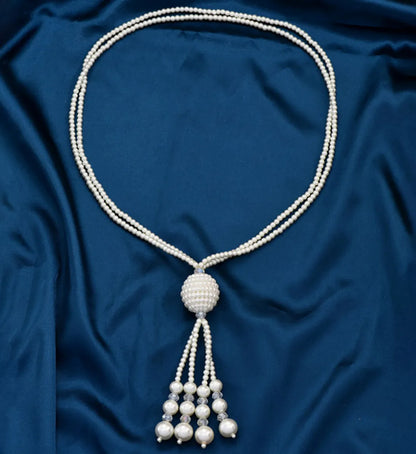 Elegant Geometric Artificial Pearl Tassel Women'S Sweater Chain 1 Piece