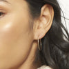 Elegant Geometric Big Circle Earrings With Silver Needle And Electroplated Copper Simple Exaggerated Hoop Ear Jewelry