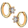 Elegant Geometric Bowknot Earrings For Women Copper Electroplated With Zirconia High End Everyday Fashion Jewelry