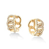 Elegant Geometric Bowknot Earrings For Women Copper Electroplated With Zirconia High End Everyday Fashion Jewelry