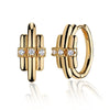 Elegant Geometric Bowknot Earrings For Women Copper Electroplated With Zirconia High End Everyday Fashion Jewelry