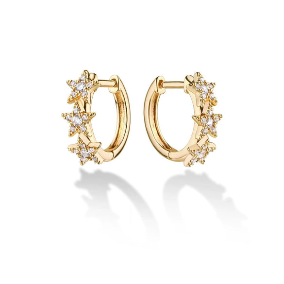 Elegant Geometric Bowknot Earrings For Women Copper Electroplated With Zirconia High End Everyday Fashion Jewelry