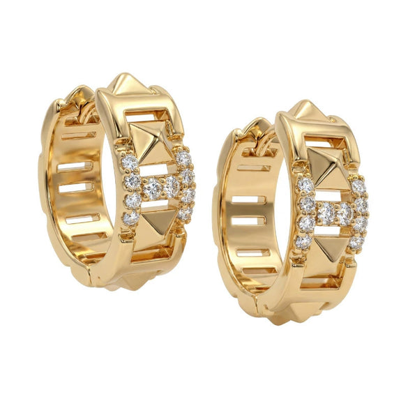 Elegant Geometric Bowknot Earrings For Women Copper Electroplated With Zirconia High End Everyday Fashion Jewelry
