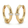 Elegant Geometric Bowknot Earrings For Women Copper Electroplated With Zirconia High End Everyday Fashion Jewelry