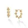 Elegant Geometric Bowknot Earrings For Women Copper Electroplated With Zirconia High End Everyday Fashion Jewelry