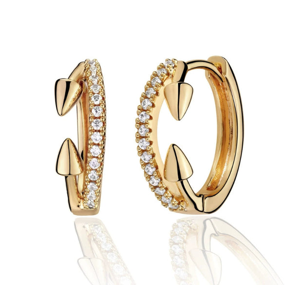 Elegant Geometric Bowknot Earrings For Women Copper Electroplated With Zirconia High End Everyday Fashion Jewelry