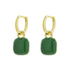 Elegant Geometric Copper Earrings For Women Electroplated Simple Fashion Ear Buckle Jewelry