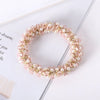 Elegant Geometric Imitation Pearl Rhinestone Hair Tie
