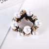 Elegant Geometric Imitation Pearl Rhinestone Hair Tie