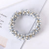 Elegant Geometric Imitation Pearl Rhinestone Hair Tie