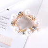 Elegant Geometric Imitation Pearl Rhinestone Hair Tie