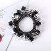 Elegant Geometric Imitation Pearl Rhinestone Hair Tie