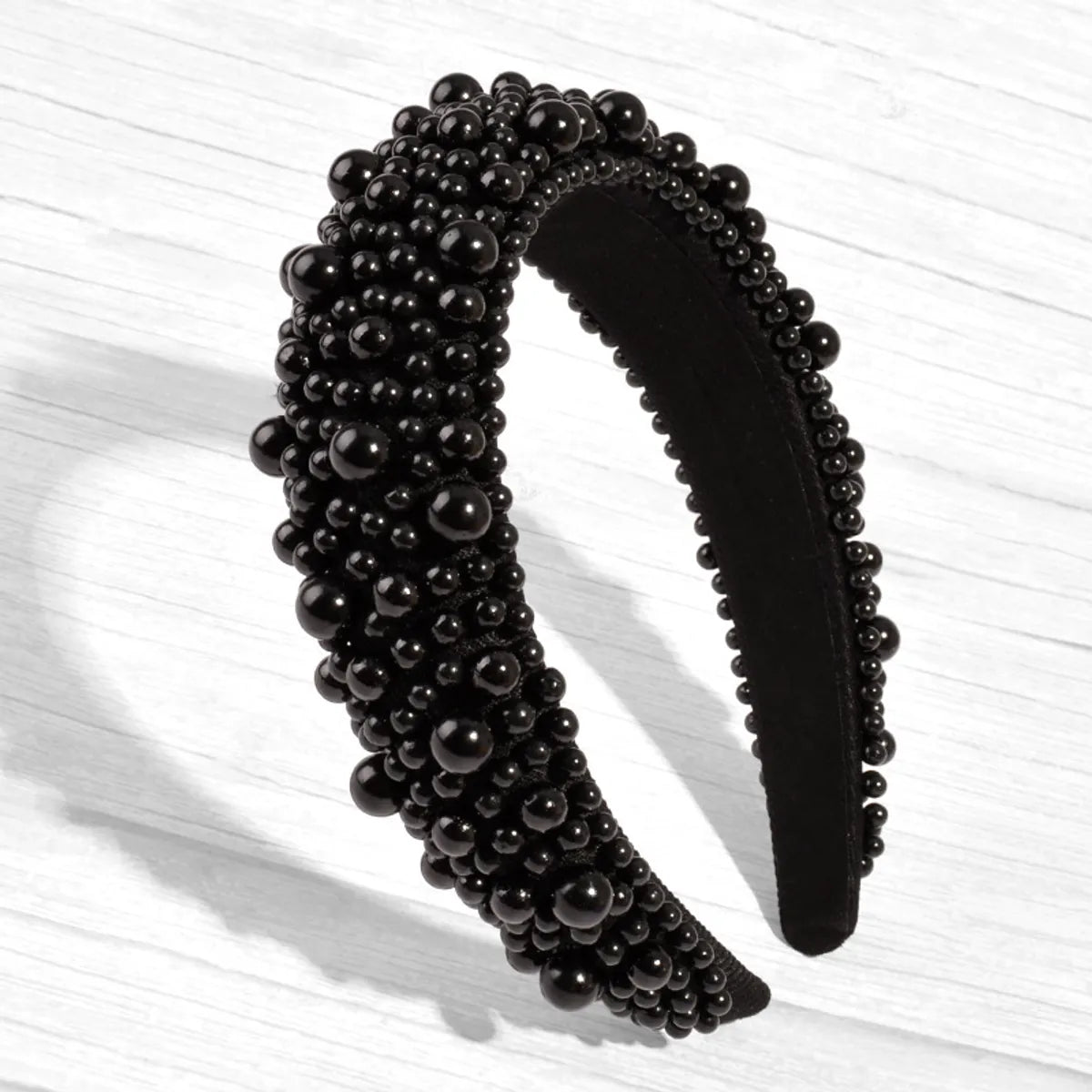 Elegant Geometric Imitation Pearl Sponge Hair Band 1 Piece