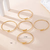 Elegant Geometric Customization Laser Engraving Iron Ferroalloy Bangles Wholesale