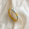 Elegant Geometric Plated Bracelet With Glossy Finish And Semihollow Design Versatile Fashion Jewelry Accessory
