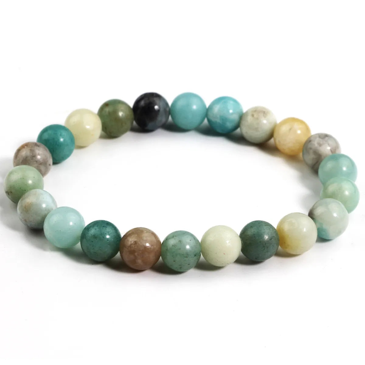 Elegant Geometric Solid Color Natural Stone Bracelets In Bulk