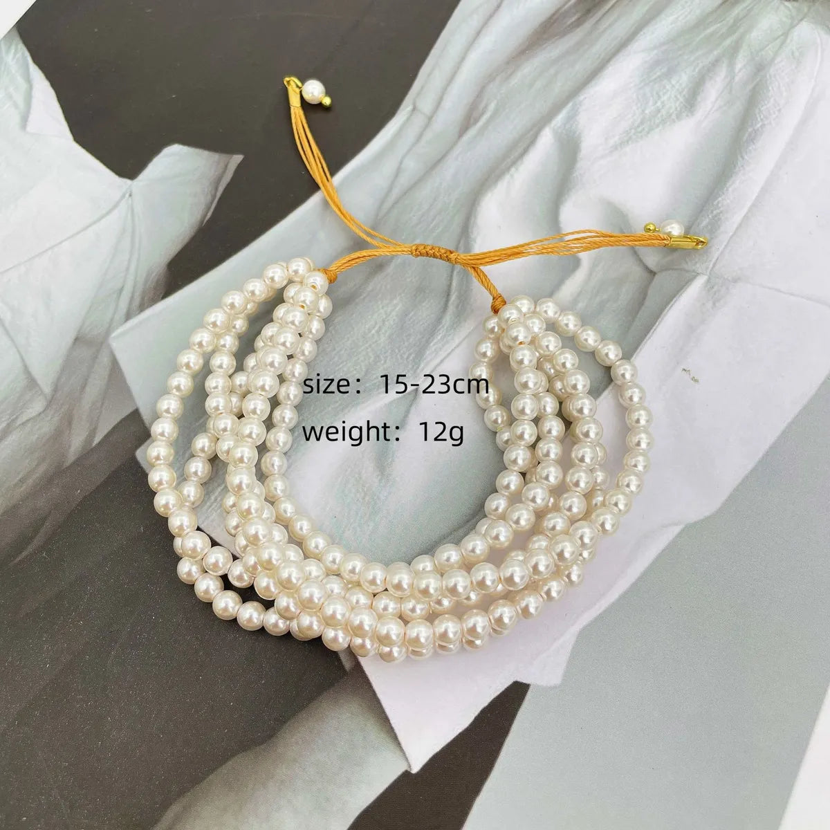 Elegant Geometric Solid Color Shell Pearls Wholesale Bracelets