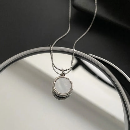 Elegant Geometric Titanium Steel Necklace