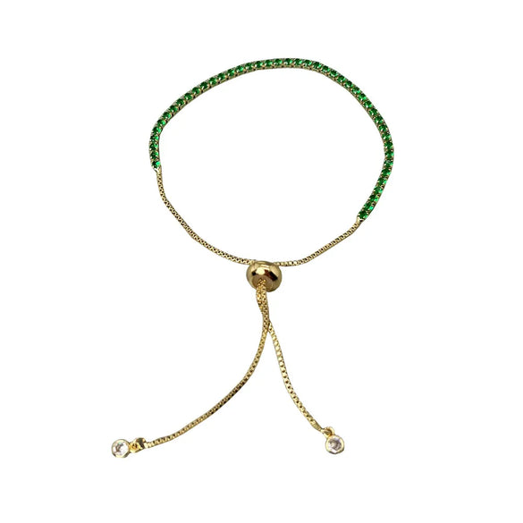 Elegant Geometric Zircon Alloy Wholesale Bracelets