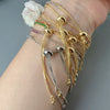 Elegant Geometric Zircon Alloy Wholesale Bracelets