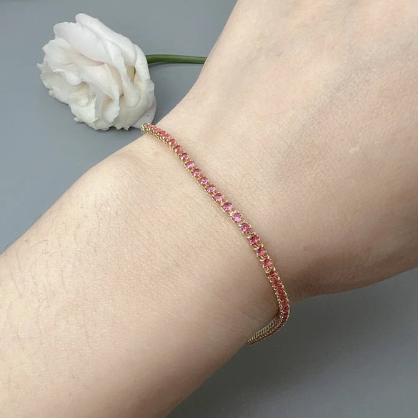 Elegant Geometric Zircon Alloy Wholesale Bracelets