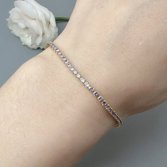 Elegant Geometric Zircon Alloy Wholesale Bracelets