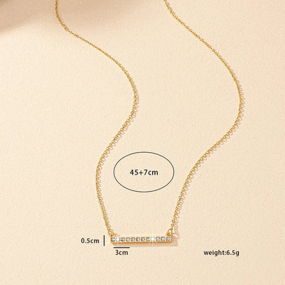 Elegant Geometric Zircon Alloy Wholesale Pendant Necklace