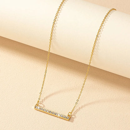 Elegant Geometric Zircon Alloy Wholesale Pendant Necklace