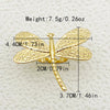 Elegant Glam Artistic Flower Dragonfly 304 Stainless Steel 14K Gold Plated Rings In Bulk