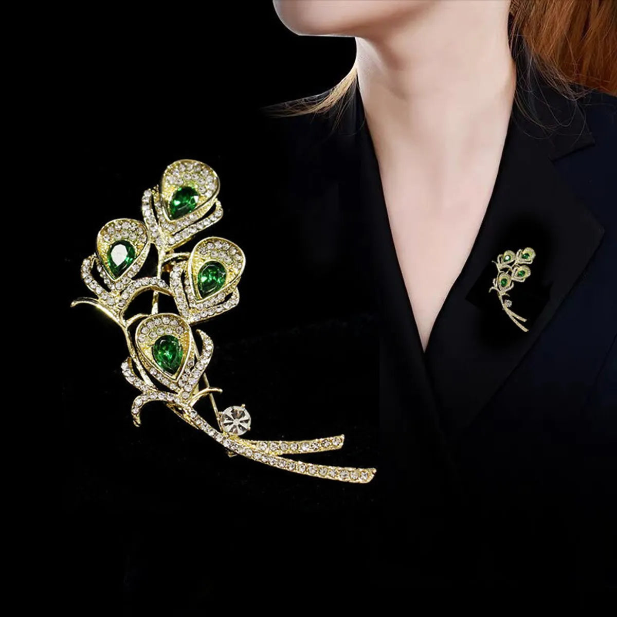 Elegant Glam Geometric Alloy Plating Inlay Artificial Pearls Rhinestones Shell Women'S Brooches