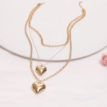 Elegant Glam Heart Shape Alloy Plating Women's Bracelets Earrings Necklace