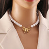 Elegant Glam Heart Shape Pearl Bow Knot 304 Stainless Steel Imitation Pearl Plating 18K Gold Plated Women'S Jewelry Set