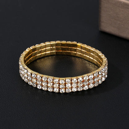 Elegant Glam Lady Geometric Rhinestones Alloy Wholesale Rings Bracelets Anklet