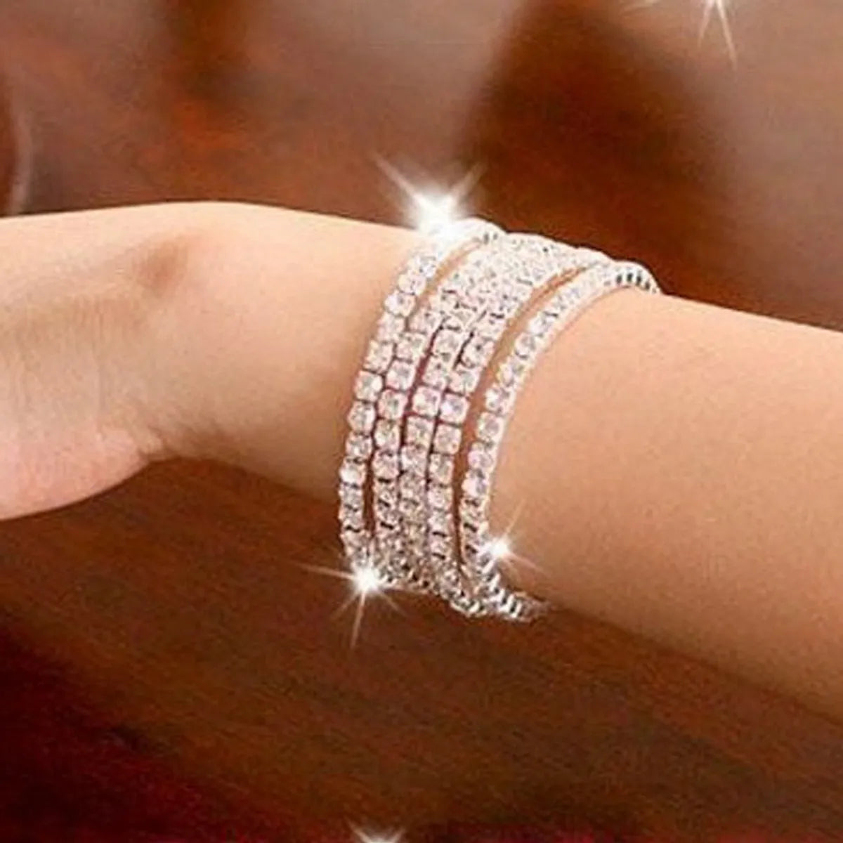 Elegant Glam Lady Geometric Rhinestones Alloy Wholesale Rings Bracelets Anklet