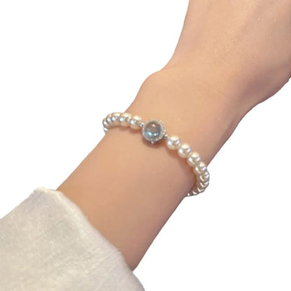 Elegant Glam Luxurious Geometric Imitation Pearl Plating Women'S Bracelets