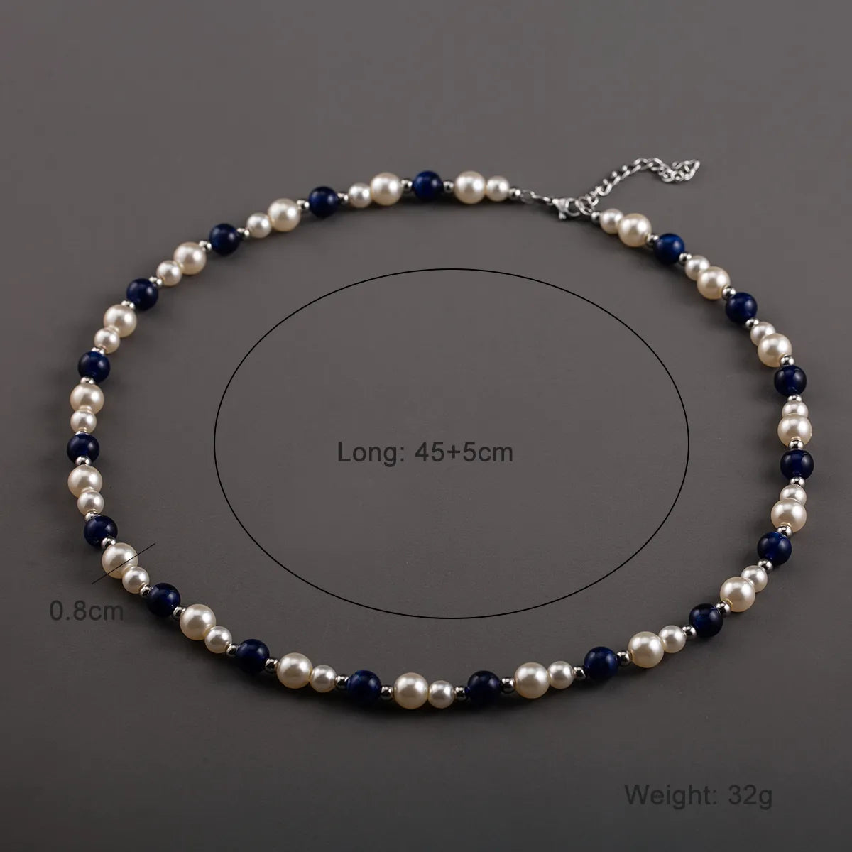 Elegant Glam Retro Color Block Stainless Steel Arylic Imitation Pearl Beaded Women's Necklace