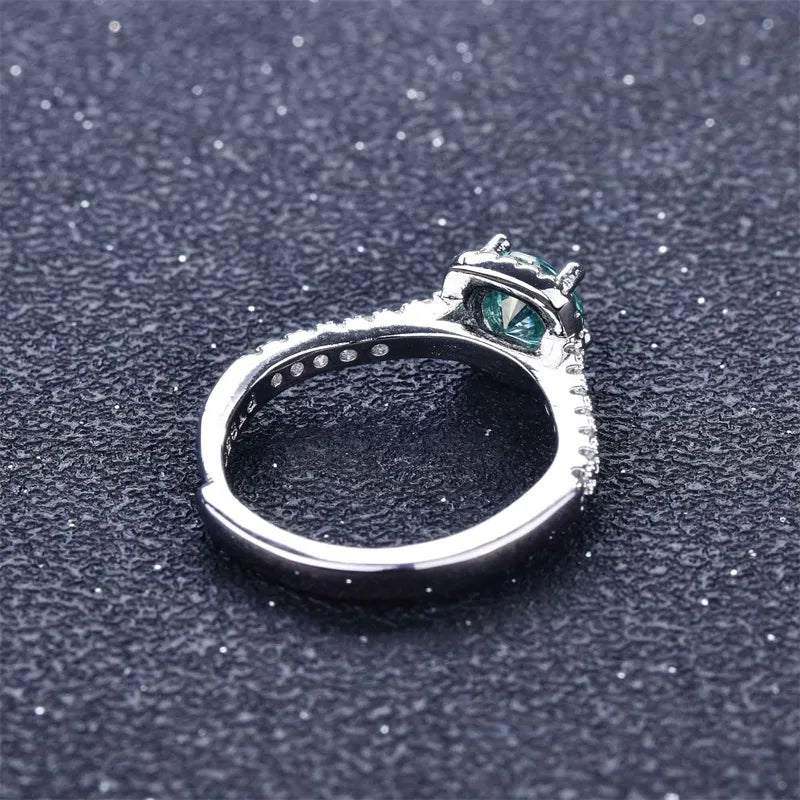 Copper Silver Plated Elegant Glam Shiny Plating Inlay Round Square Zircon Open Rings