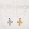 Elegant Glam Streetwear Cross Imitation Pearl Alloy Wholesale Double Layer Necklaces