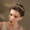 Elegant Gold Tone Rhinestone Pearl Bridal Crown Wedding Headpiece For Women And Formal Ceremony Accessories