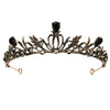 Elegant Gold Tone Rhinestone Pearl Bridal Crown Wedding Headpiece For Women And Formal Ceremony Accessories
