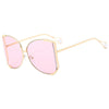 Elegant Gradient Color Pc Square Pearl Full Frame Women'S Sunglasses