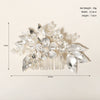 Elegant Handmade Pearl Flower Hair Comb For Women Retro Bridal Hair Accessory Wedding Veil Comb