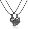 Elegant Heart Shape Alloy Plating Valentine'S Day Couple Pendant Necklace