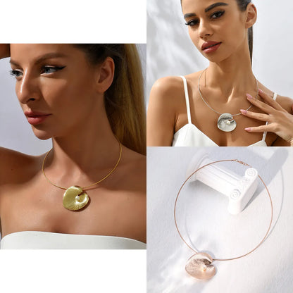 Elegant Heart Shape Copper 18k Gold Plated Pearl Choker In Bulk