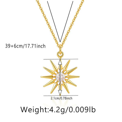 Elegant Heart Shape Copper Plating Inlay Zircon Pendant Necklace